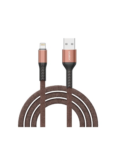 Şarj Kablosu Kahverengi Örgülü Kırılmaz 2m Usb Girişli Genel