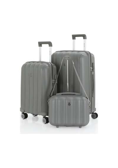 Mçs Polipropilen 3lü Valiz Seti Orta & Kabin & Makyaj V305 S21yy1000079-set 00006 Gri