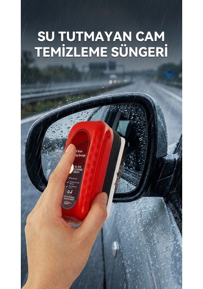 Buğz Su Tutmayan Araç Cam Temizlik Süngeri Pratik Kullanım Diğer