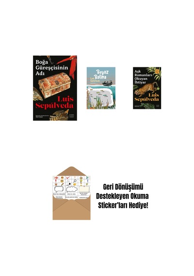 Boğa Güreşçisinin Adı + Beyaz Balina + Aşk Romanları Okuyan İhtiyar + Okuma Sticker'ları