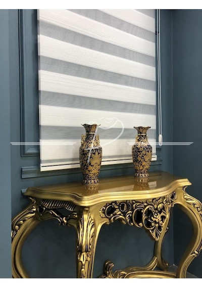 Mikro Pliseli Beyaz Zebra Perde 1. Kalite Ultra Gramajlı Silinebi Çok Renkli