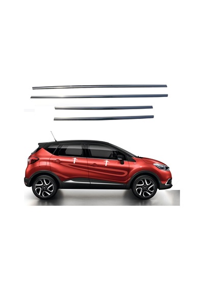 Renault Captur Cam Çıtası 2013-2020 4 Parça Paslanmaz Çelik
