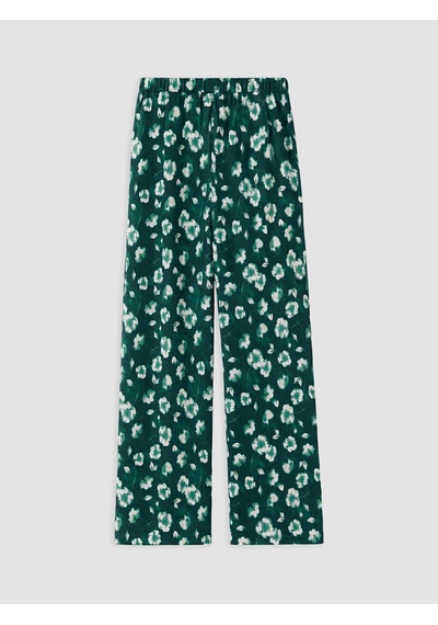 Lcw Dream Yeşil Beli Lastikli Çiçekli Kadın Pijama Altı