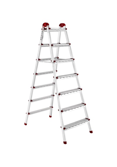 Ayyıldız Çift Çıkışlı Katlanabilir Ev Tipi Merdiven 7+7 Basamak Galvanizli Diğer