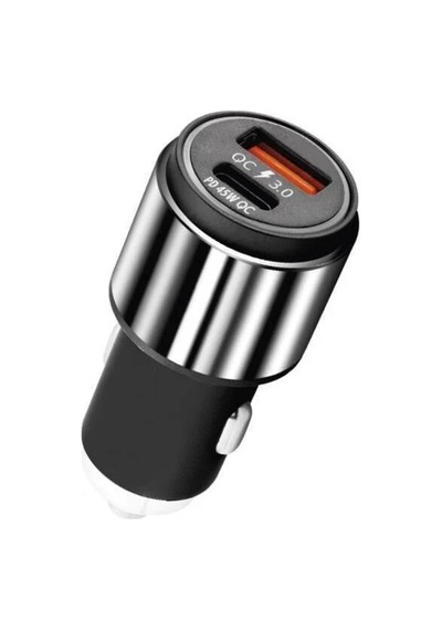 Araç Şarj Başlık 45w Hızlı Şarj Çift Girişli Lightnıng Usb Araç Şarj Başlık Ultra Hızlı