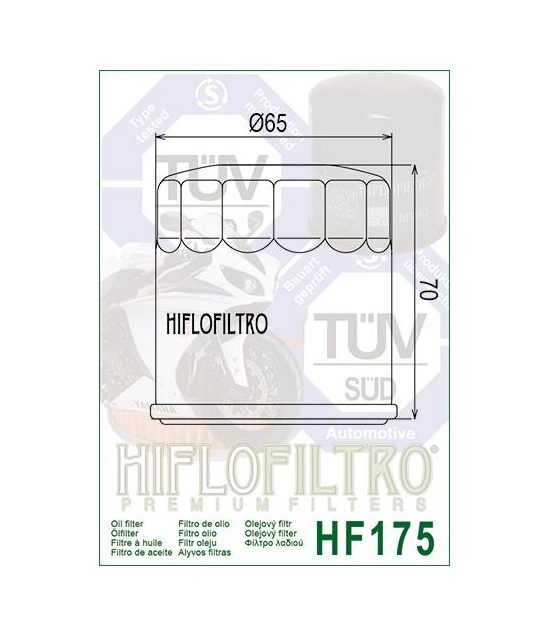 Hiflo Yağ Filtresi Harley Davldson Xg750 Indian Challenger Chief Hf175