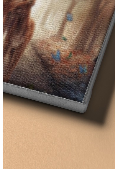 Webstyle Sayılarla Boyama Seti Kasnaklı Soyut Geyik 50 X 65 Cm