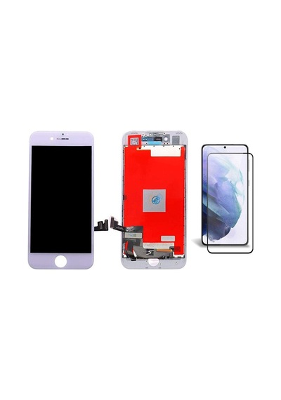Apple Uyumlu iPhone 7 Beyaz Ekran Lcd Dokunmatik B7000 15ml Yapıştırıcı Ve Kırılmaz Cam İle Beraber Yc