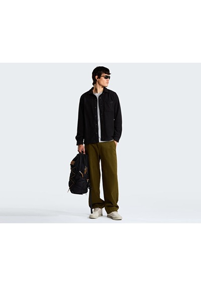 The North Face M Open Range Fleece Long Sleeve Shırt Erkek Outdoor Polar Ceket Nf0a8jk3jk31 Siyah