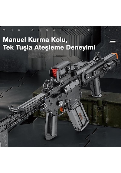 Reobrix 77025 Mcx Saldırı Tüfeği Yaratıcı Yapı Blok Seti Building Blocks Assault Rifle -1589 Parça