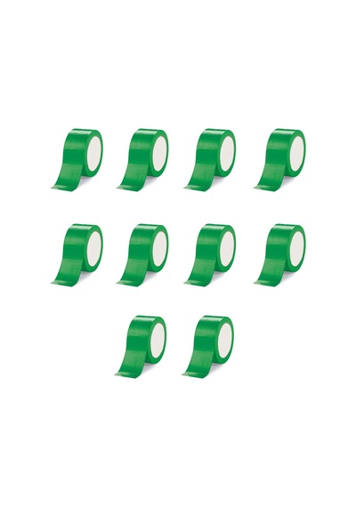 Omeyva Takviyeli Tamir Bandı - İzolasyon Onarım Çadır Bandı - Yeşil - 48 Mm X 10 Yrd - 10 Rulo