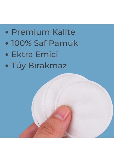 200 Adet Yuvarlak Makyaj Temizleme Pamuğu -%100 Saf Premium Kalite Disk Pamuk, Fondöten Ve Maky
