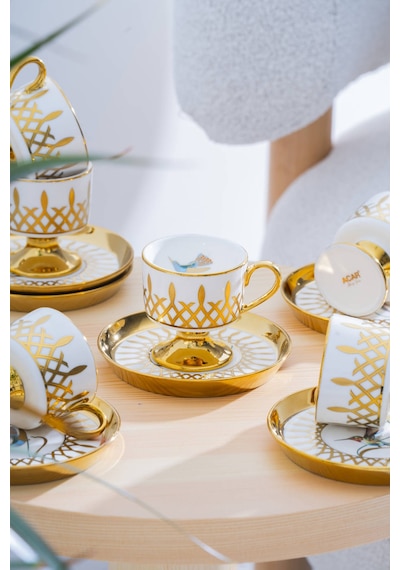 Acar Leoni Tek Kişilik Kahve Fincanı- 90 Ml Çok Renkli