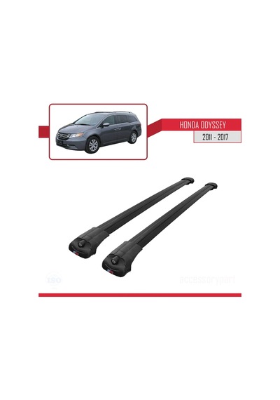 Honda Odyssey Mpv 2011-2017 Arası İle Uyumlu Ace-1 Ara Atkı Tavan Barı Siyah