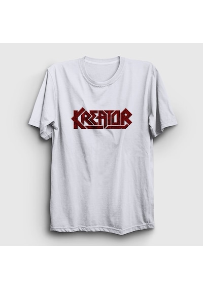 Presmono Unisex Logo V2 Kreator T-shirt Beyaz