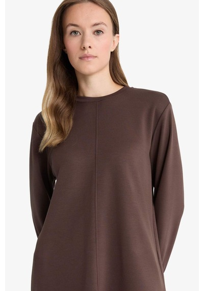 Defacto Regular Fit Bisiklet Yaka Uzun Kollu Tunik F5117ax25aubn540