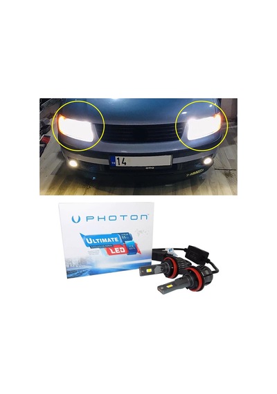 Vw Passat B5 Led Xenon Uzun Far Ampulü H1 Ultimate 9500 Lumens Yeni Seri Beyaz 1997-2001