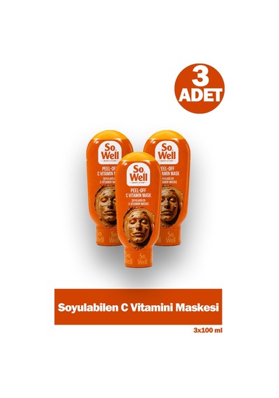 So Well C Vitamin Mask Soyulabilen Maske 3 x 100 ML