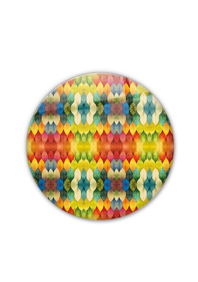 Cam Kesme Tahtası - Cam Kesme Tablası Renk Cümbüşü Çap32cm