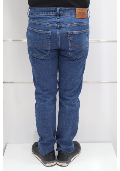 Denim Cartel Dmctekstil Erkek Yüksek Bel Rahat Kesimli Boru Paça Jean Pantolon Mavi