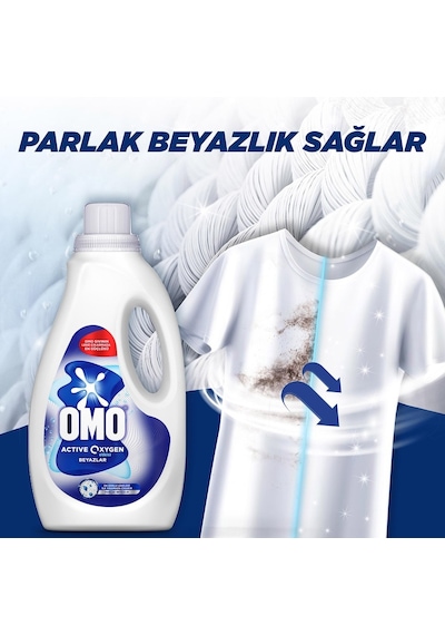 Omo Active Oxygen Sıvı Deterjan 4 x 1500 ML