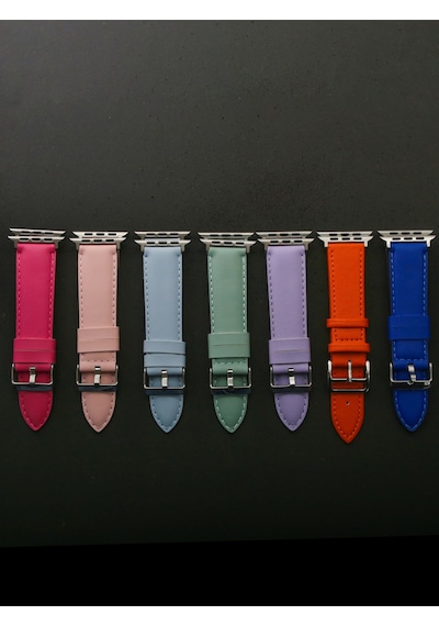 Apple Uyumlu  Watch 3 4 5 6 7 8 9 Se 38 40 41mm Kalite Deri Kordon