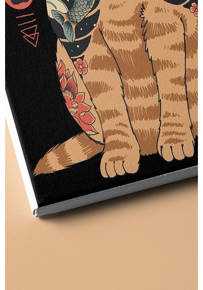 Webstyle Sayılarla Boyama Seti Kasnaklı Samuray Kedi 60 X 75 Cm