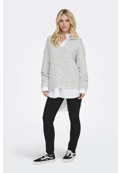 Only Onlmaggıe Lıfe Ls Splıt Neck Cc Knt Grimelanj15324310 Grimelanj