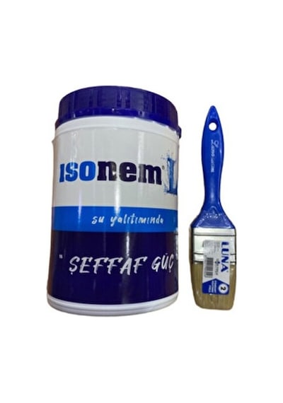 İsonem Isonem L Şeffaf Güç Su Yalıtım Boyası 1 Kg + Luna Kestirme Fırça No