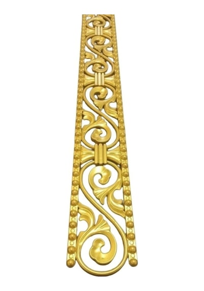 Poliüretan Dekoratif Duvar&tavan Çıta Bordürü -altın Renk En:10 Cm-boy:100 Cm -duvar Süsü