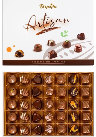 Beyoğlu Artizan Assorted Mini Pralin 350 Gr. Hediyelik Kutu Çikolata