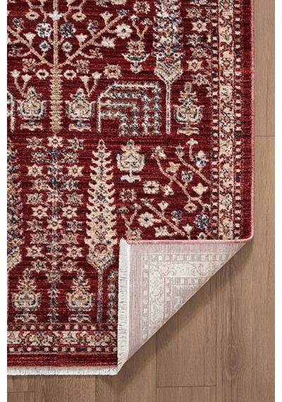 Renkli Vintage Modern Salon Koridor Yatak Ve Oturma Odası Halısı Turuncu