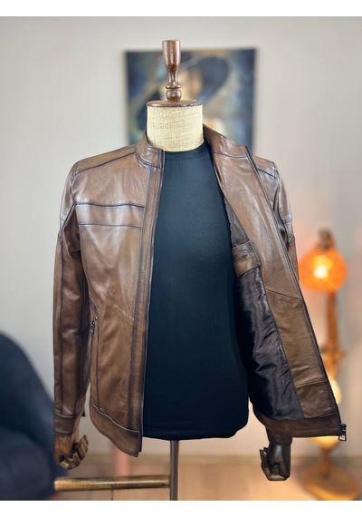Always Leather Usta İşi Özel Dikim %100 Hakiki Deri 1803340021 Kahverengi