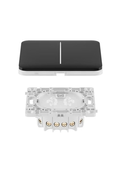 Ajax Lightcore 2-gang/2-way Jeweller Akıllı Dokunmatik 2 Yönlü Işık Anahtarı