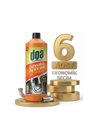 Doa Lavabo Açıcı Jel 6x1000 Ml