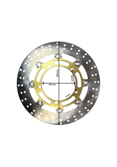Universal 320 Mm X 132 Mm X 5 Mm Spor Ön Disk Gold