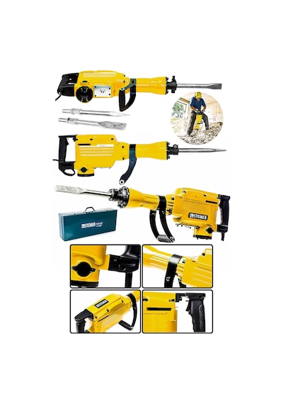 Steiner Alman Profesyonel 5200 Watt 16 Kg 58 J Kırıcı Delici Hilt