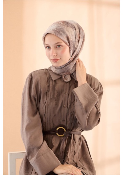 Silk Home Soft Eşarp 73095-06 Sütlü Kahve, Gri, Kahverengi, Taş