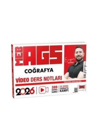 Meb Ags Coğrafya Video Ders Notları 2026 Öğrt Aday. İçin - Engin Eraydın - Yargı