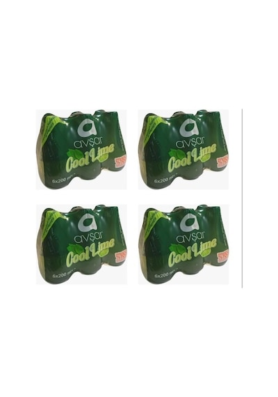 Avşar Cool Lime Nane Limon Aromalı Maden Suyu 4'lü 6 x 200 ML