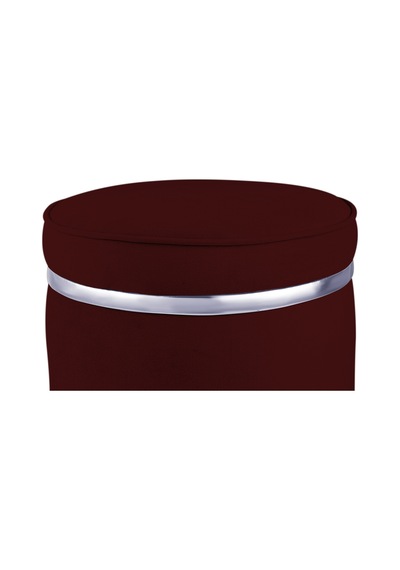 Zerafet Silver Kaplama Luxery Puf-bordo Babyface Kumaş Pofuduk Oturma Pufu&makyaj Pufu&bench