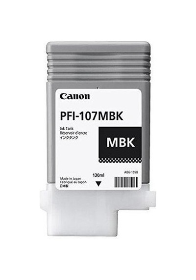 Canon PFI-107 MBK Siyah Mürekkep Kartuşu 130 ML