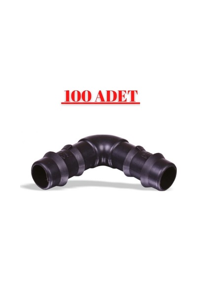 16X16 Kurtağzı Dirsek Plastik Damlama 100Lü Paket