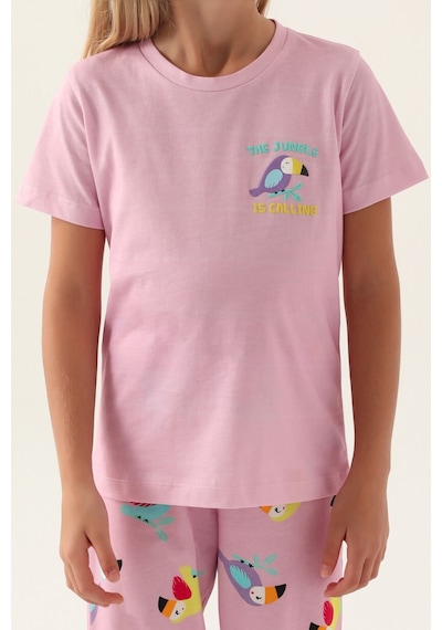 Rolypoly Jungle Mor Kız Çocuk Pijama Takımı 5274-43144 Rose