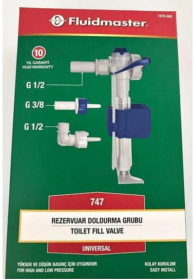 Fluidmaster VitrA.kale.serel.creavit.bocci Uyumlu  Gömme Beyaz