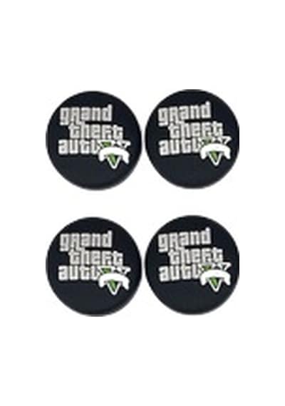 Cafele PS4 - PS5 - Xbox One X/S - Series X - Series S Analog Koruyucu Silikon Pad GTA V Gri
