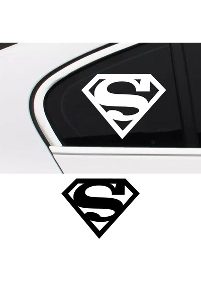 Superman Sticker, Oto Sticker, Kelebek Cam Sticker, Motor Sticker 15x12 Cm