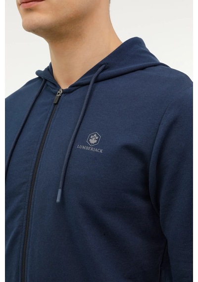 Lumberjack Erkek Basic Sweatshirt Hoodie Sn72 3fx Lacivert/navy 1 Lacivert