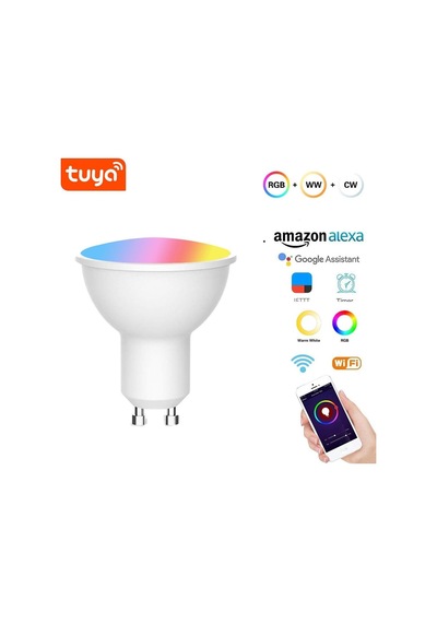 Matter Gu5.3 Akıllı Ampul Apple Homekit, Alexa, Google Home, Rgbcw, Kısılabilir Ses Kontrolü, 5w İle Çalışır Diğer
