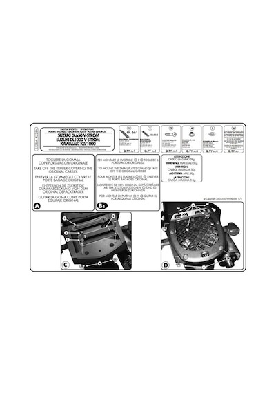 Givi E528M Suzukı Dl 650-1000 V-Strom 02-11 - Kawasakı Klv 1000